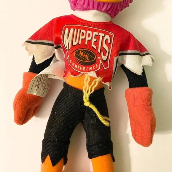Vintage 1995  Muppets Fozzie and Animal Hockey Players NHL Plush Toys - Picture 12 of 16